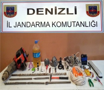 Denizli'de Defineci Operasyonu Açıklaması 6 Gözaltı