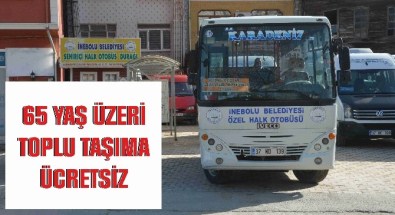 İnebolu'da 65 Yaş Ve Üzeri Vatandaşlara Ücretsiz Toplu Taşımadan Yararlanacak