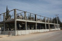 KEFEN - Mezarlık Hizmet Binası Yapım Çalışması Devam Ediyor