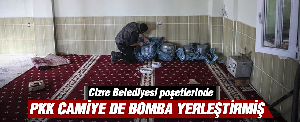 PKK'lılar camiye de bomba yerleştirmiş