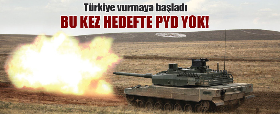 Türkiye IŞİD bölgesini de vurmaya başladı!