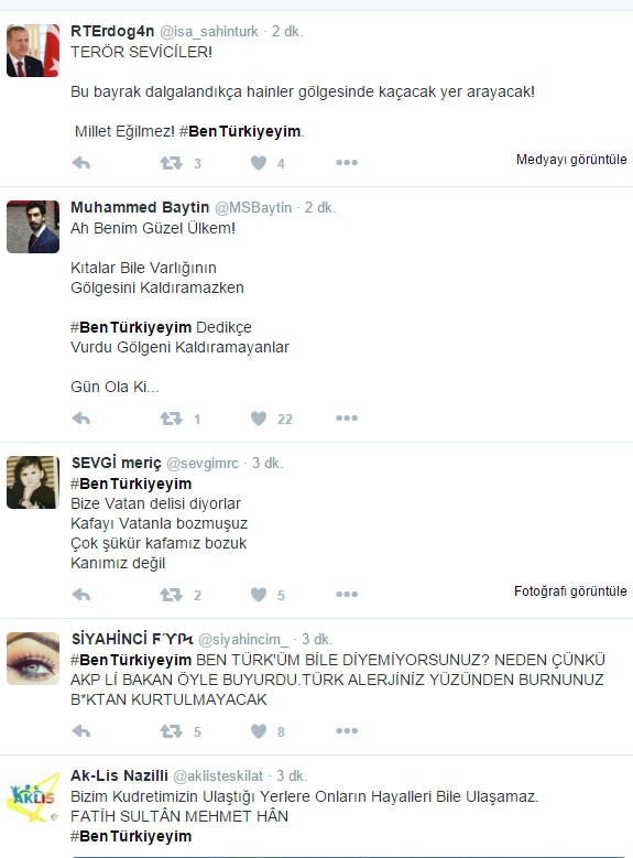 Türkiye Twitter'dan teröre karşı tek ses oldu