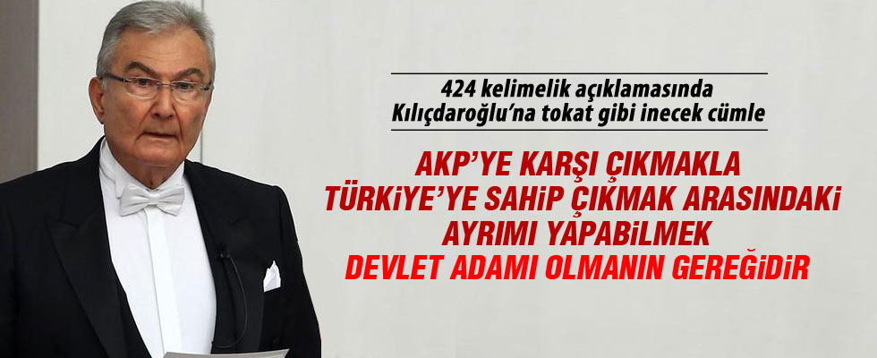 Deniz Baykal'dan yazılı açıklama