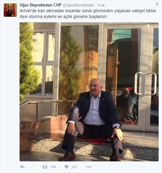 CHP'li Bayraktutan açlık grevine başladı