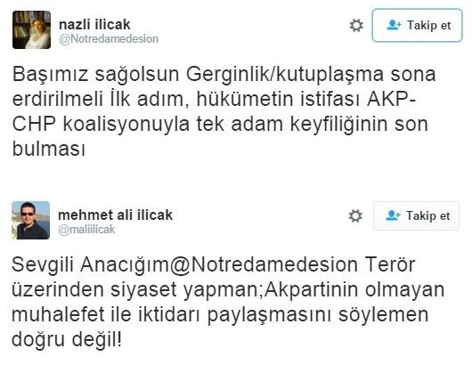 Nazlı Ilıcak'a oğlundan tepki