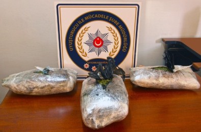 Otobüsün Bagajında 5,58 Kilogram Esrar Ele Geçirildi