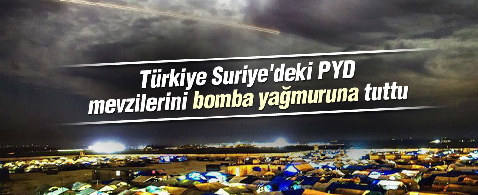 Türkiye Suriye'deki PYD mevzilerini bombalıyor