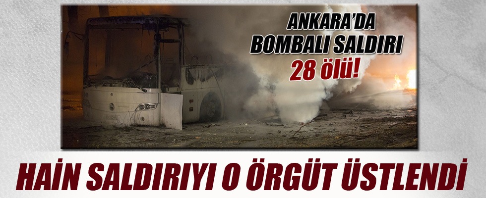 Ankara'daki hain saldırıyı o örgüt üstlendi