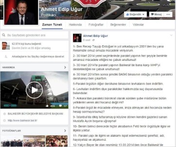 Başkan Uğur Açıklaması 'Paralel Yapı İle Alakamı İspat Edemezseniz Şerefsiz, Adi Ve Alçaksınız'