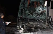 Yolcu Otobüsleri Çarpıştı Açıklaması 1 Ölü, 12 Yaralı