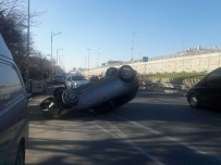 SAHİL YOLU - 70'Lik Dede Hız Yapınca Kaza Da Kaçınılmaz Oldu