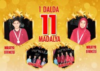 GÖKÇEN YıLMAZ - Malatya Çınar Koleji Öğrencileri, Modern Pentatlon Yarışmasında Dereceye Girdi
