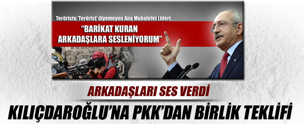 PKK'dan CHP'ye birlik çağrısı