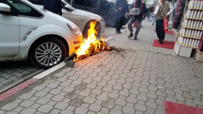 Herkesin gözünün önünde cayır cayır yandı