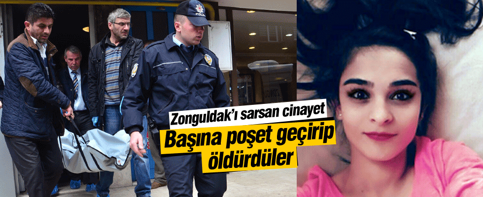 Başına poşet geçirip öldürdüler