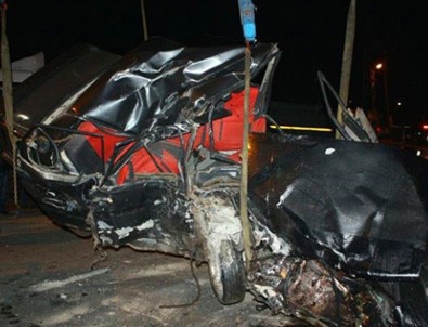 Ters şeritte makas sonu oldu!