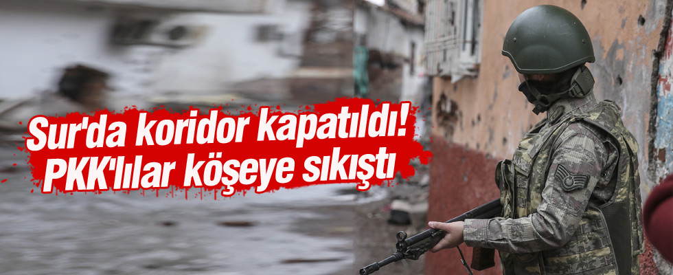 Sur'da koridor kapatıldı! PKK'lılar köşeye sıkıştı