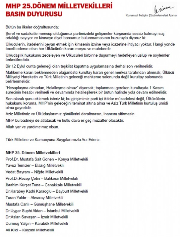 MHP'de şok üstüne şok! 12 isim...