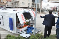 Otobüsün Çarptığı Ambulans Takla Attı Açıklaması 5 Yaralı