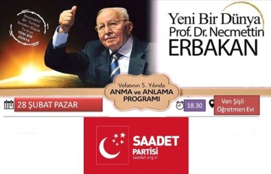 Van'da Erbakan'ı Anma Ve Anlama Programı