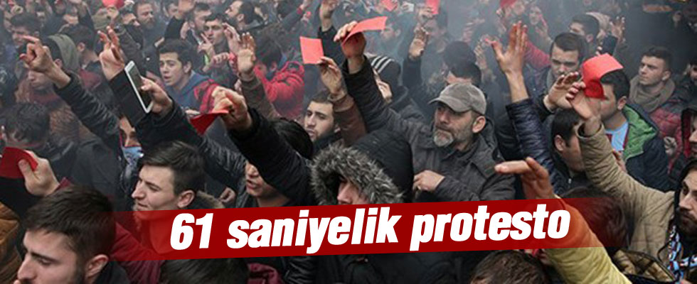 61 saniyelik protesto