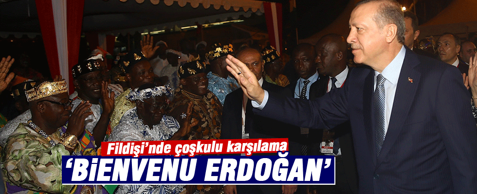 Erdoğan'a Fildişi Sahili'nde sevgi seli