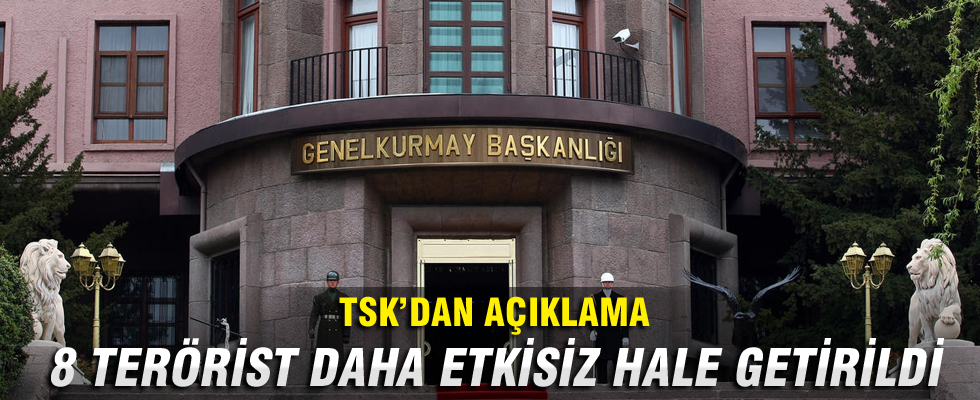 İdil ve Sur'da 8 terörist etkisiz hale getirildi