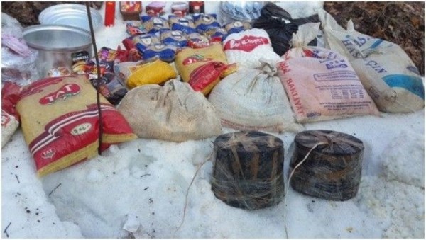 PKK'nın deposuna baskın! Patlayıcı düzeneği bulundu