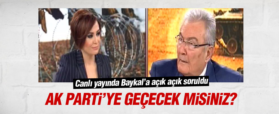 Deniz Baykal'a canlı yayında Ak Parti sorusu