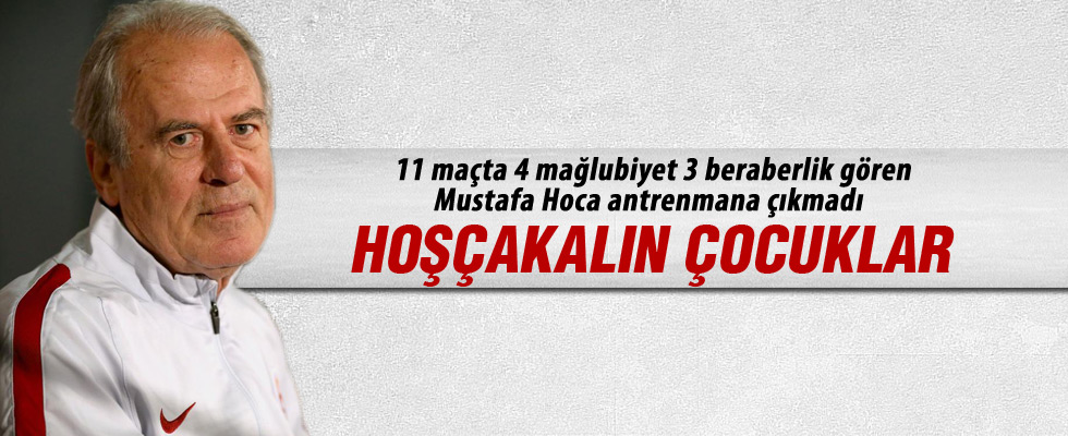 Mustafa Denizli takımla vedalaştı