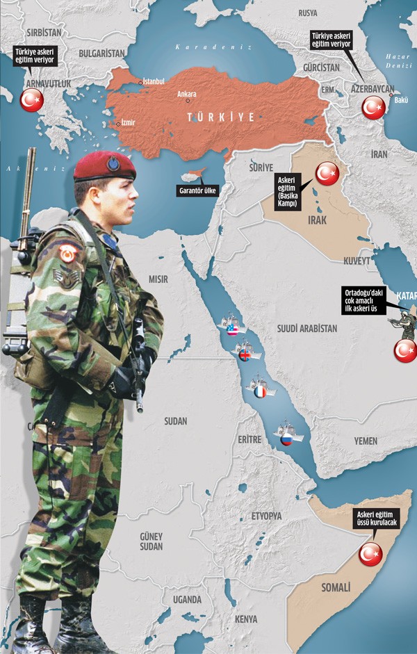 Türk askeri 4 kıtada