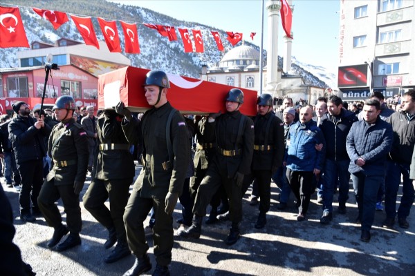Gümüşhane şehidini uğurladı