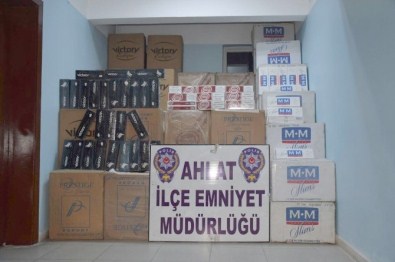 Ahlat'ta Kaçak Sigara Operasyonu