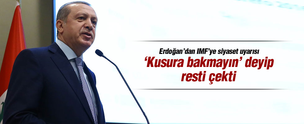 Erdoğan IMF'yi sert eleştirdi, alkış tufanı koptu