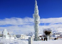 Erzurum'da Buzdan Manzara