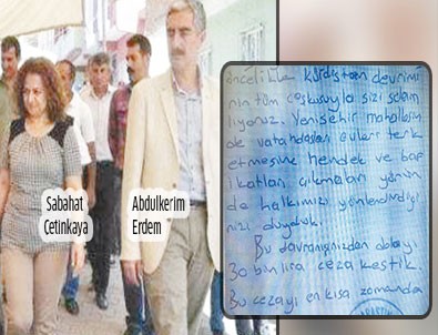 Hendek karşıtlarını haraca bağladılar