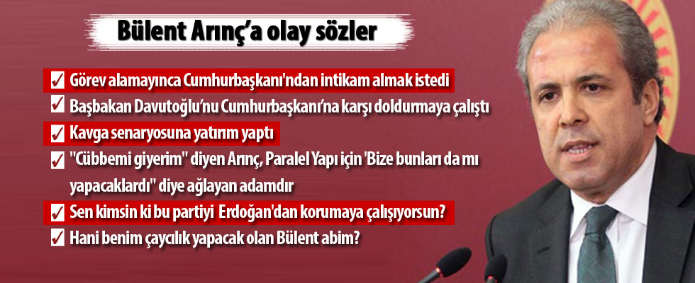 Şamil Tayyar'dan olay Bülent Arınç sözleri