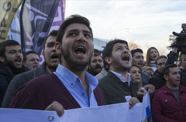 Ankara'da olaylı protesto