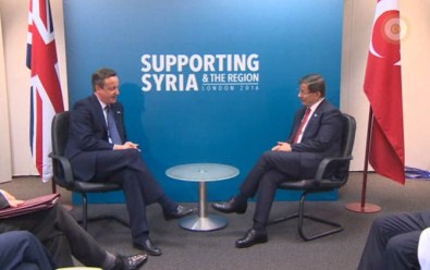 Davutoğlu Cameron'la görüştü