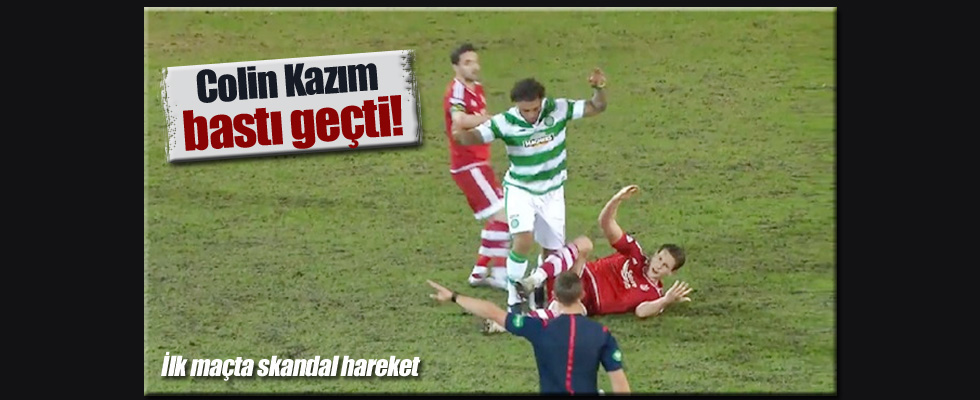 Kazım'dan ilk maçında skandal hareket