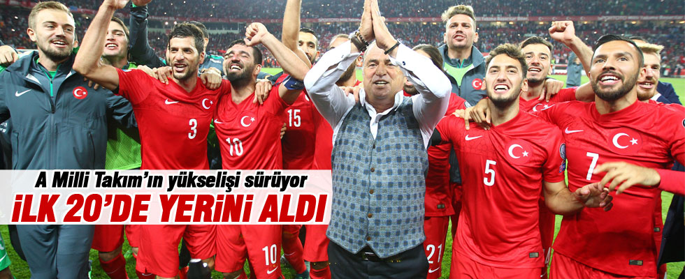 Türkiye FIFA sıralamasında yükselişte