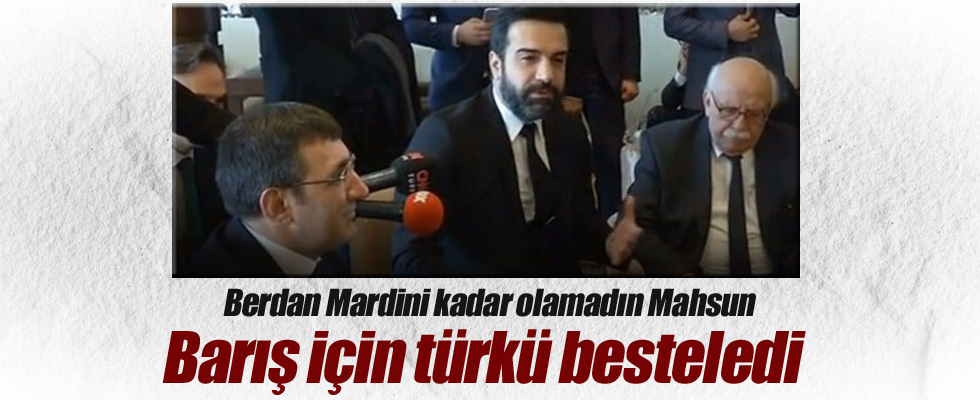 Berdan Mardini barış için türkü besteledi
