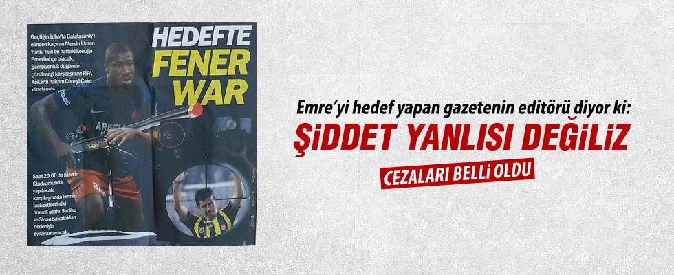 Emre Belözoğlu'nu hedef gösteren gazeteye ceza