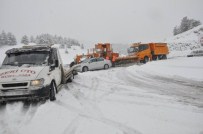 Seydişehir - Antalya Yolunda Ulaşıma Kar Engeli