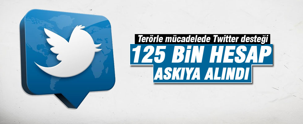 Twitter 125 bin hesabı askıya aldı