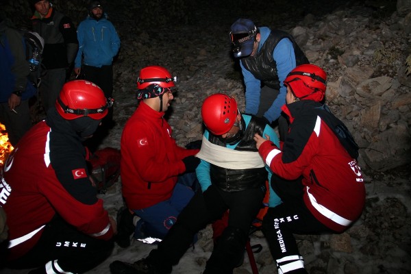 Fethiye'de karda 6 saatlik ölüm kalım savaşı