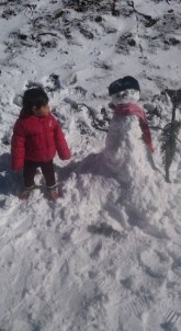 Aydın'da Öğrenciler Tatilin Son Günü Kar Keyfi Yaptı