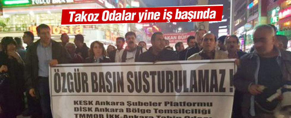 Ankara'da İMC TV eylemi