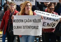 KAZıM KURT - İşçi Kanunu Eskişehir'de Protesto Edildi