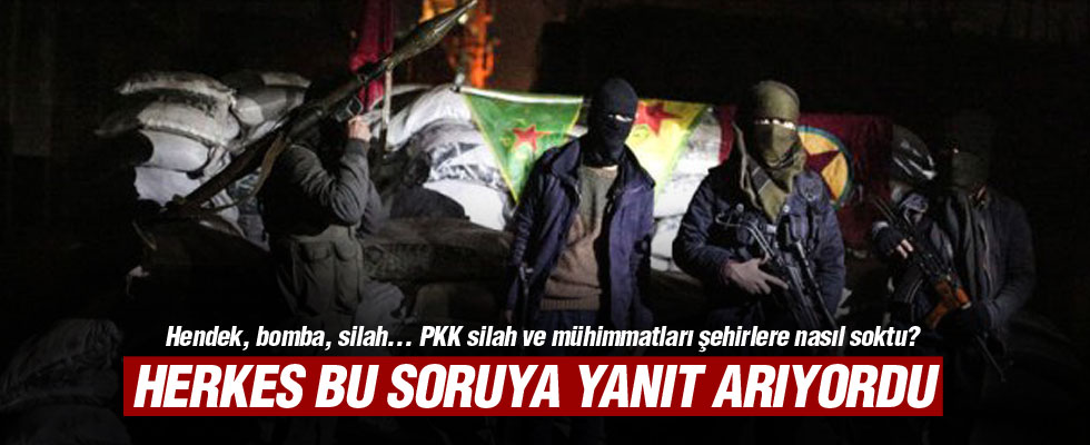 PKK mühimmatları şehirlere bakın nasıl sokmuş!